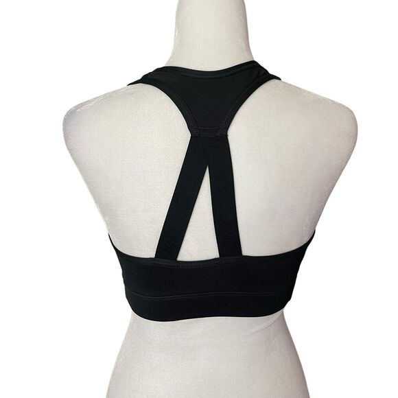 Nike Small Victory Compression Sports Bra Black Logo Straps Medium Impact - Picture 8 of 9